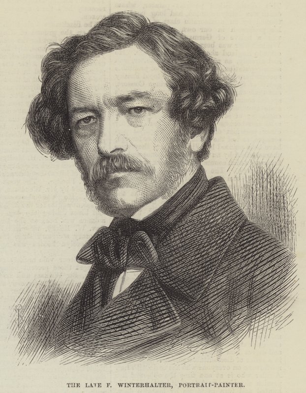 Rahmetli F Winterhalter, Portre Ressamı (gravür) by English School