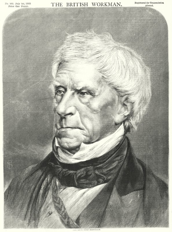 Rahmetli Lord Brougham (gravür) by English School