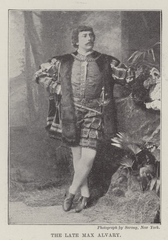 Geç Max Alvary (gravür) by English School