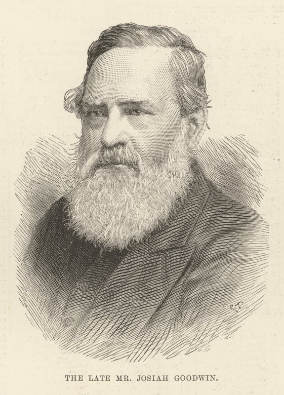 Merhum Bay Josiah Goodwin (gravür) by English School