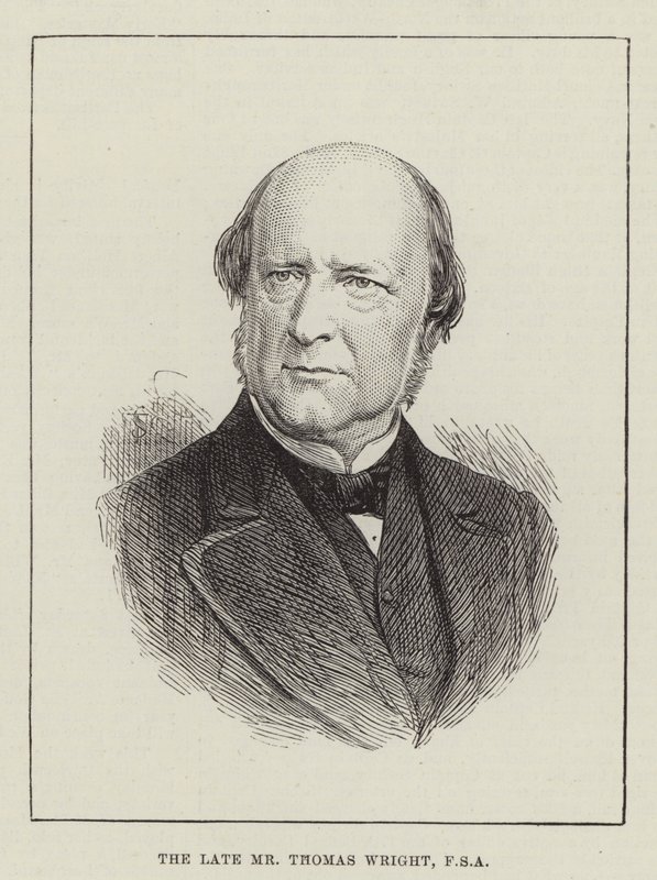 Merhum Bay Thomas Wright, FSA (gravür) by English School