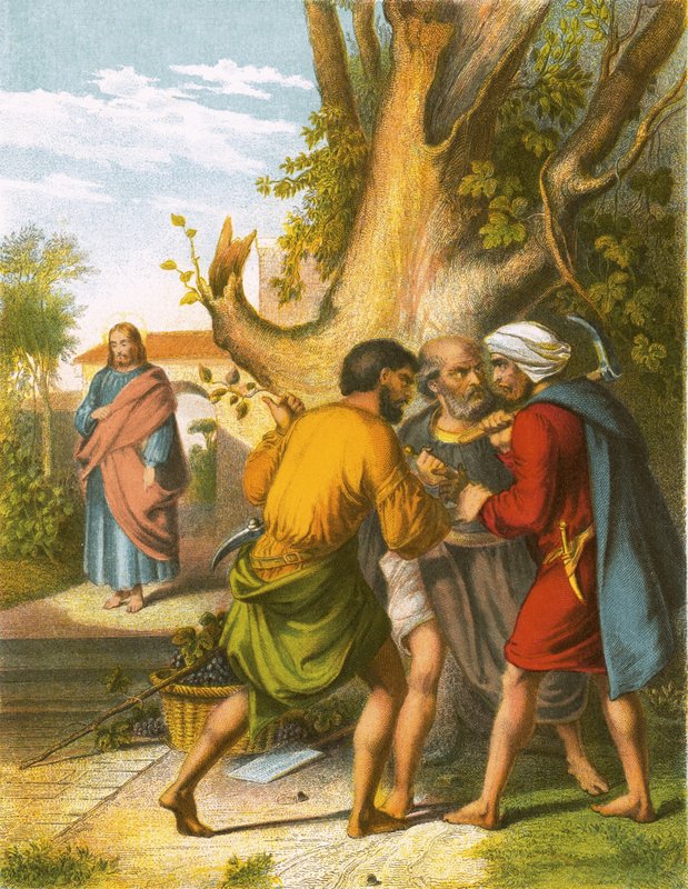 The wicked husbandmen by English School
