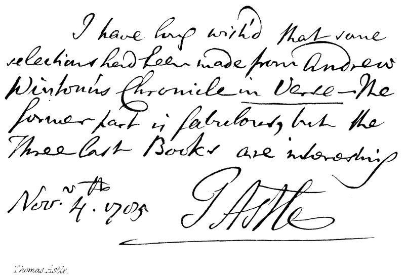 Thomas Astle by English School