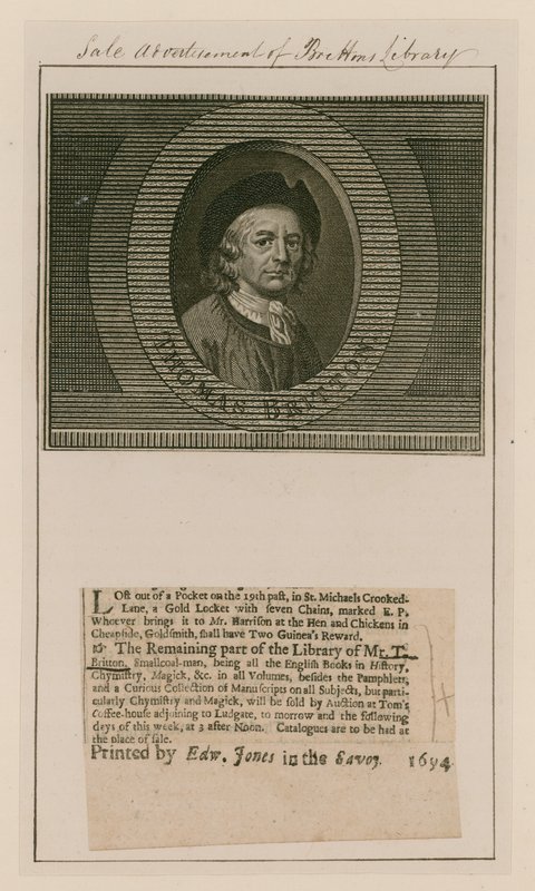 Thomas Britton, müzikal küçük kömürcü by English School