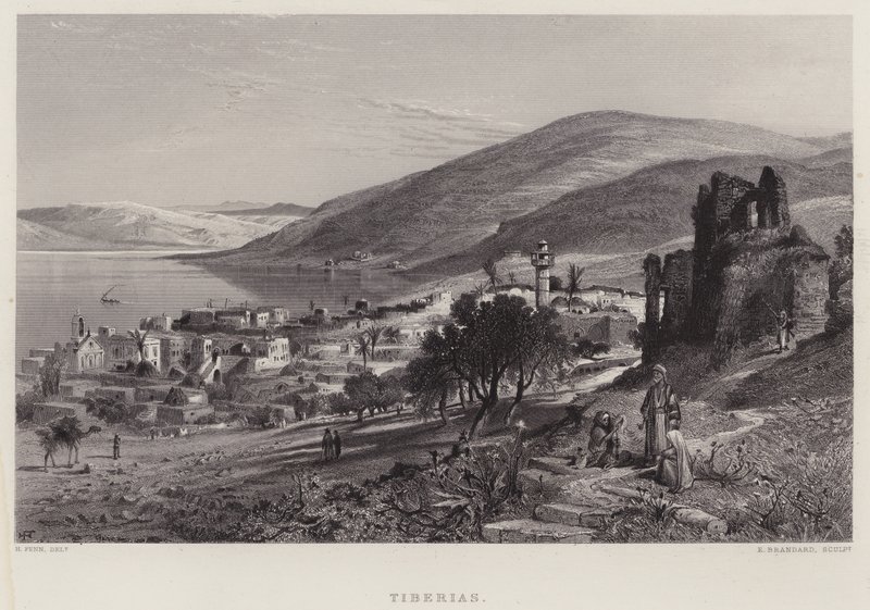 Tiberias (gravür) by English School