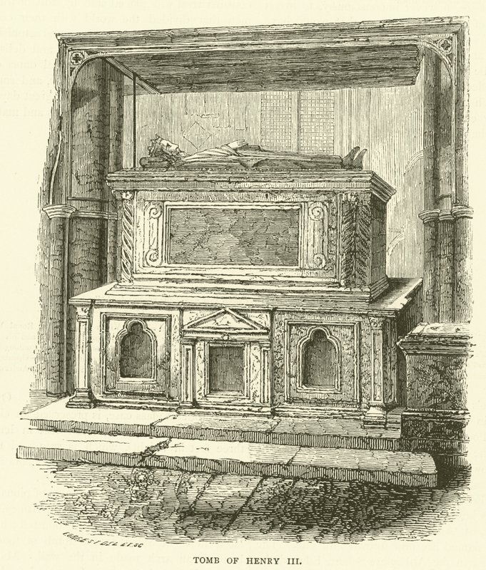 Henry III'ün Mezarı (gravür) by English School