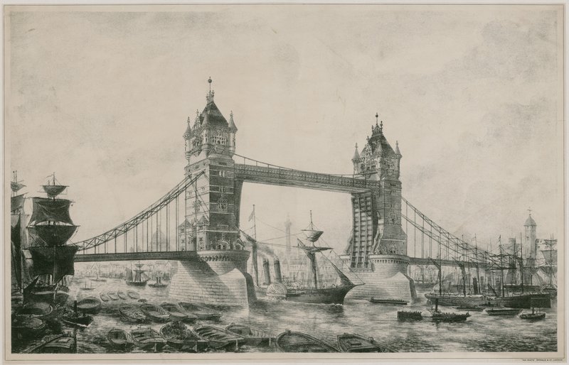 Tower Bridge, Londra by English School