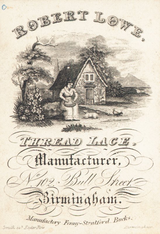 Ticaret kartı, Robert Lowe by English School