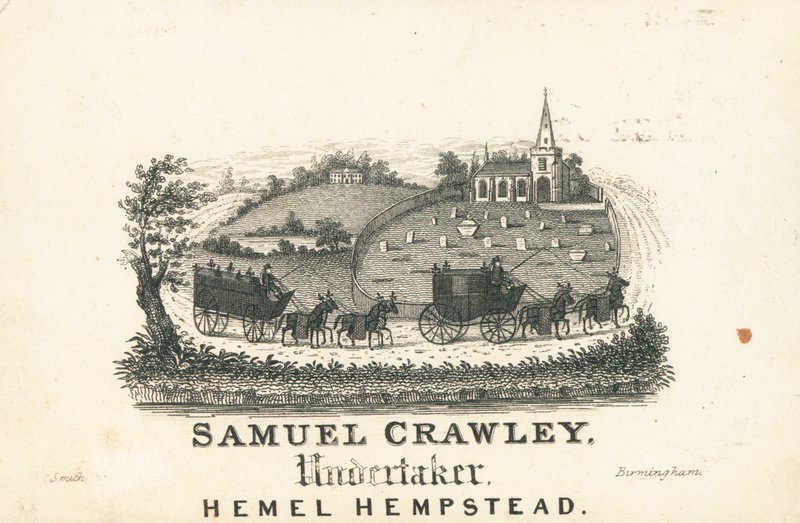 Ticaret kartı, Samuel Crawley by English School