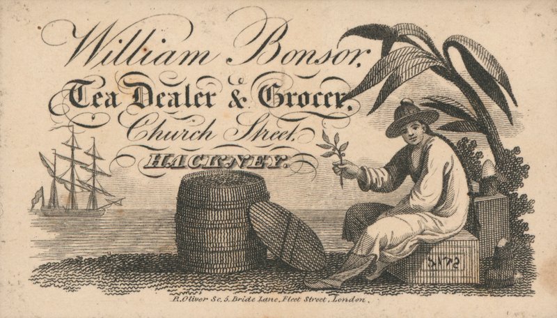 Ticaret kartı, William Bonsor by English School