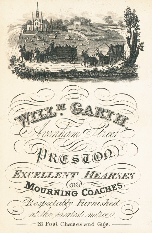 Ticaret kartı, William Garth by English School