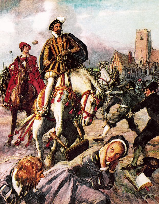 Aziz Bartholomew Günü Trajedisi, 1572 by English School
