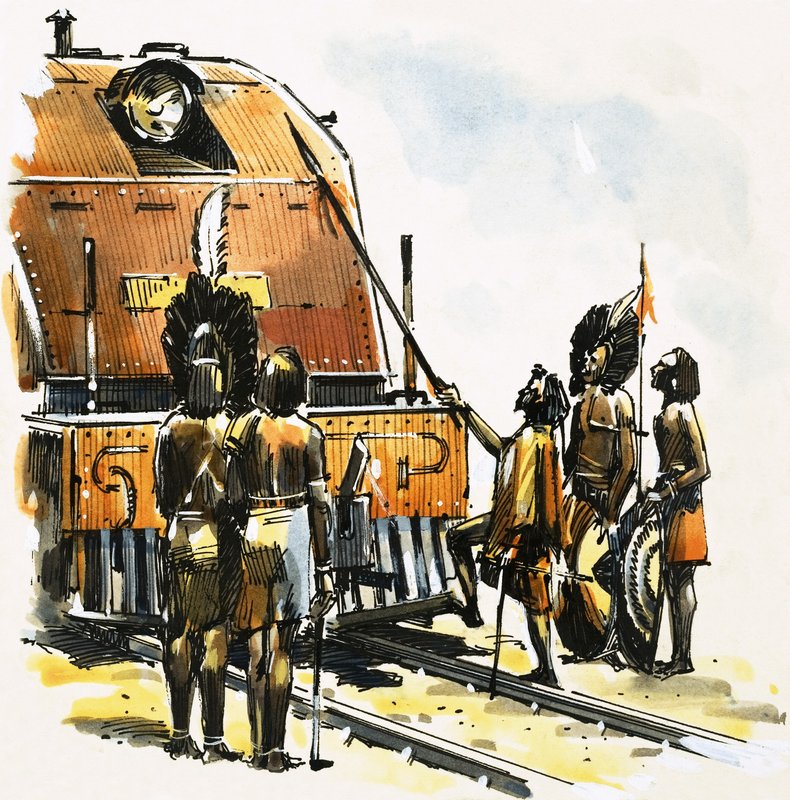 Afrikalılarla tren by English School