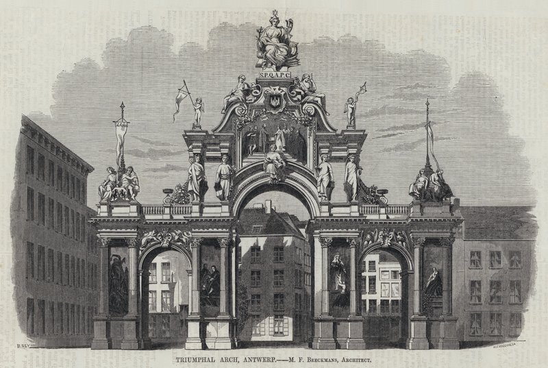 Zafer Takı, Anvers (gravür) by English School