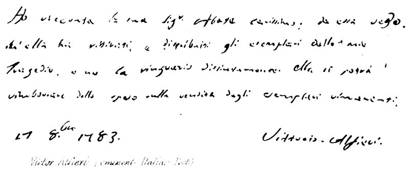 Victor Alfieri (seçkin İtalyan Şair) by English School