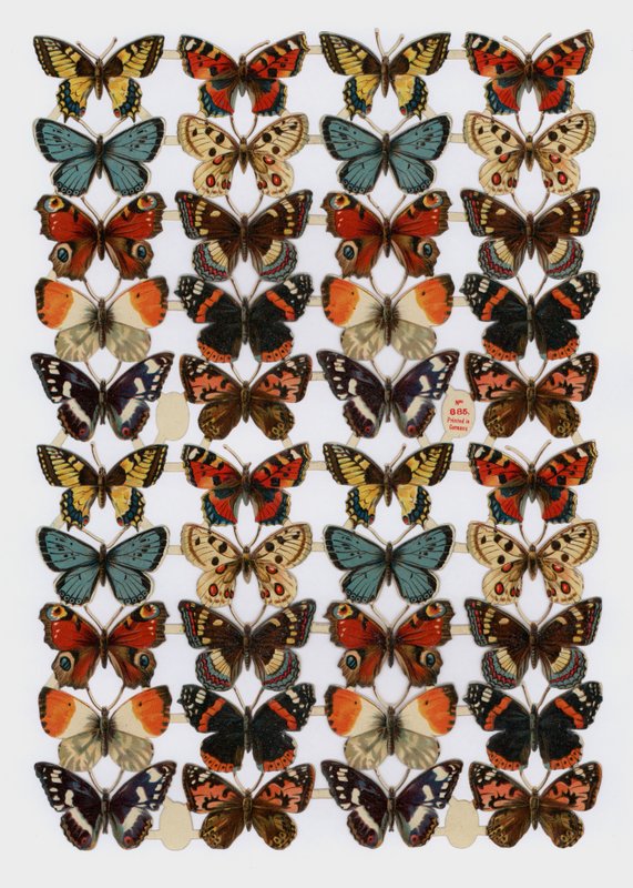 Viktorya dönemi artıkları (chromolitho) by English School