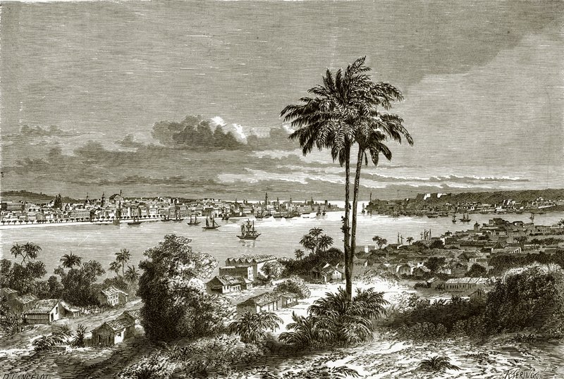 View of Havana, the capital of Cuba by English School