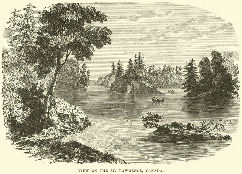 St Lawrence, Kanada üzerinde görünüm by English School