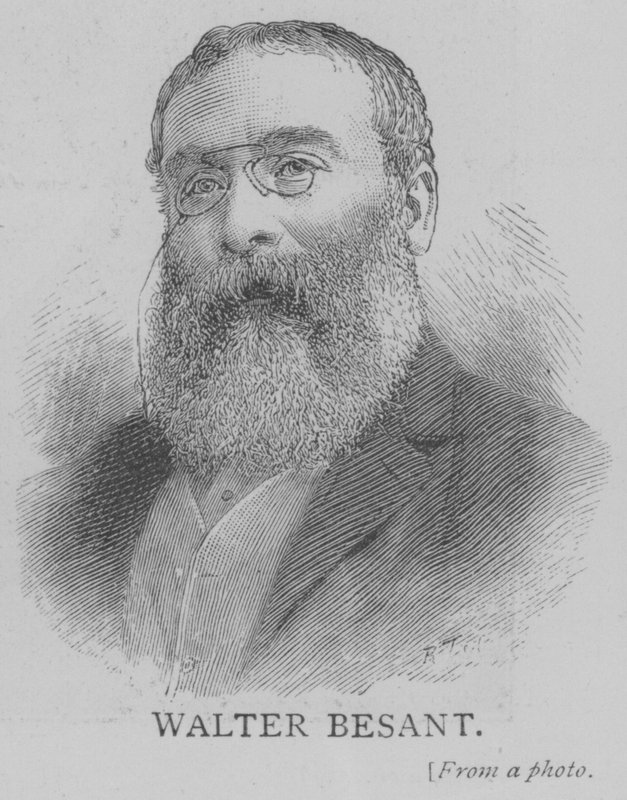Walter Besant (gravür) by English School