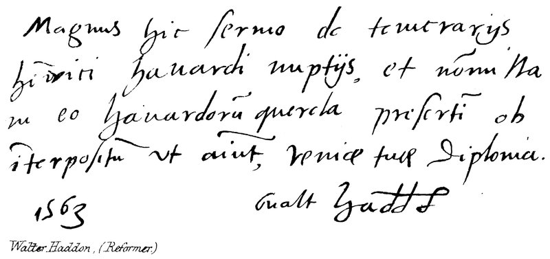 Walter Haddon, (Reformcu) by English School