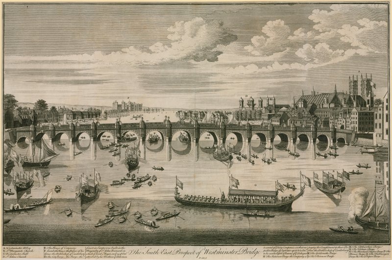 Westminster köprüsü by English School