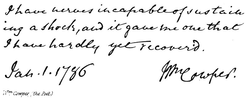 Wm Cowper, (Şair) by English School