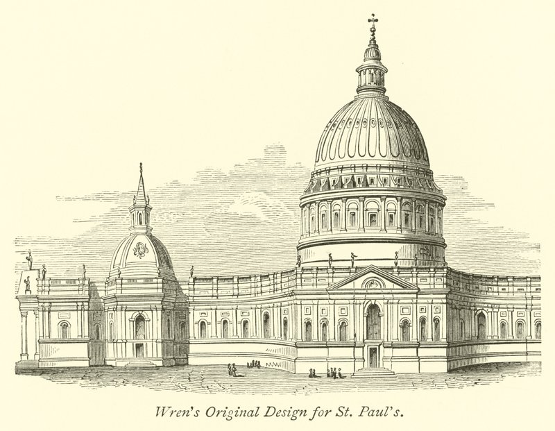 St Pauls için Wrens Orijinal Tasarım by English School