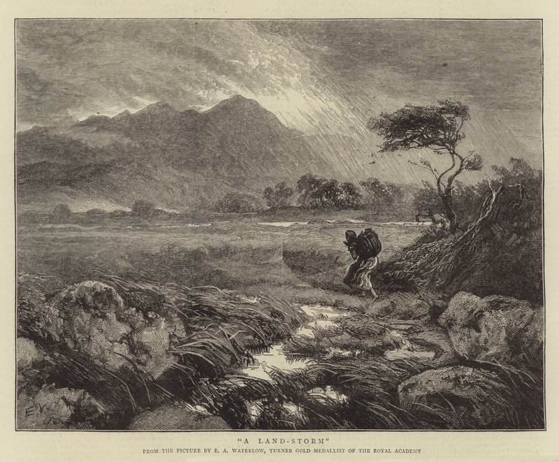 Bir Kara Fırtınası by Ernest Albert Waterlow