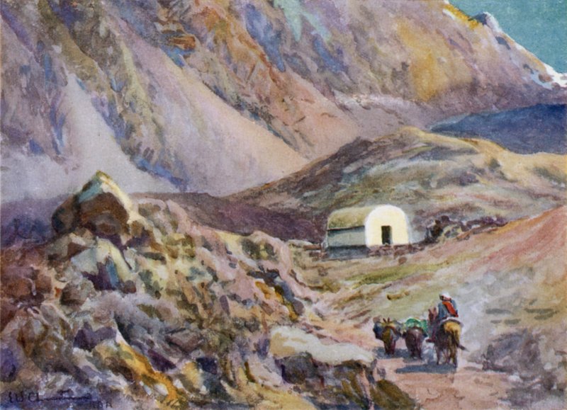 Old refuge hut in the Andes  by Ernest William Christmas