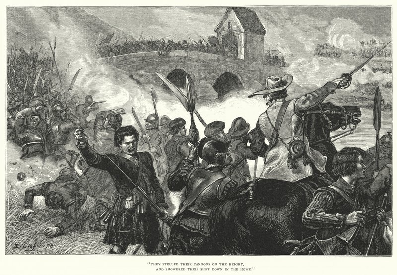 Bothwell Köprüsü Savaşı (gravür) by Ernest (after) Crofts