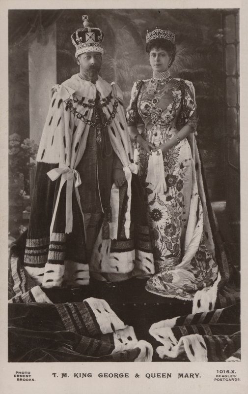 Kral George V ve Kraliçe Mary by Ernest Brooks
