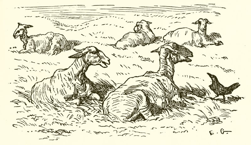 Kartal ve Karga by Ernest Henry Griset