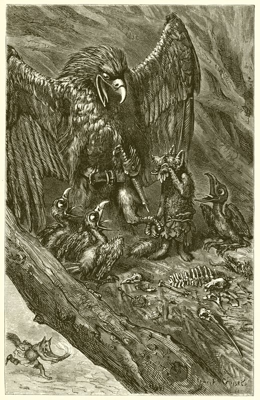 Kartal ve Tilki by Ernest Henry Griset