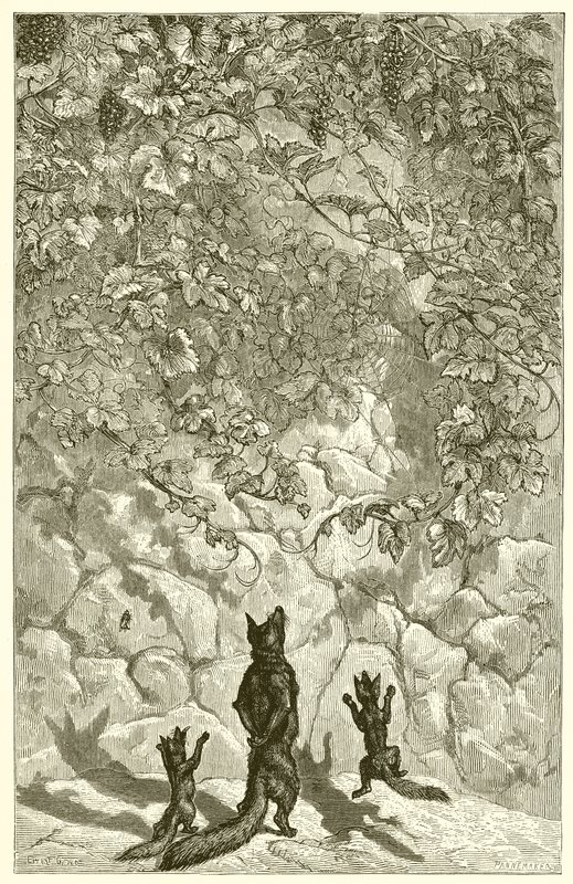Tilki ve Üzümler by Ernest Henry Griset
