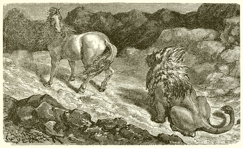 at ve aslan by Ernest Henry Griset