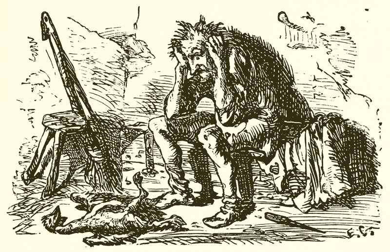 The Man and his Goose  by Ernest Henry Griset