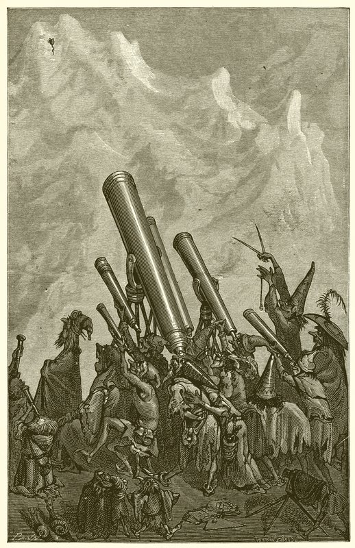 Doğum yapan dağ by Ernest Henry Griset