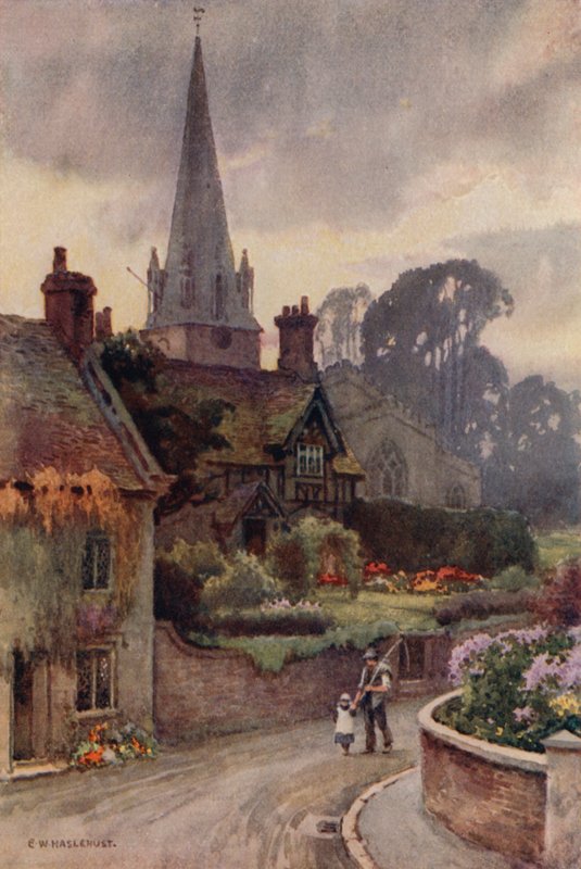 Edwinstowe (renkli taş) by Ernest William Haslehust