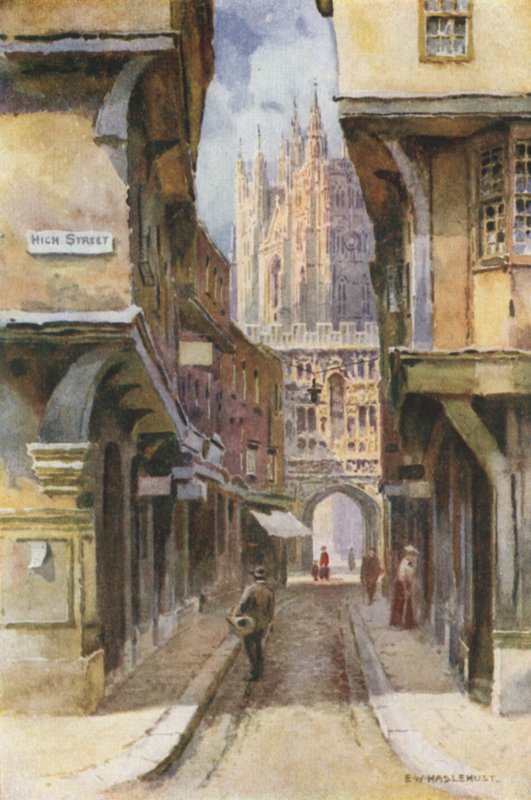 Mercery Lane (renkli taş) by Ernest William Haslehust
