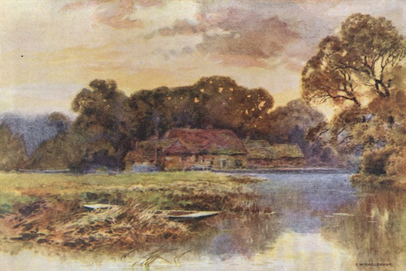 Pangbourne (renkli taş) by Ernest William Haslehust