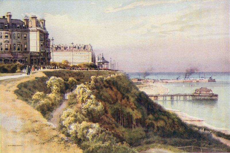 Leas, Folkestone (renkli taş) by Ernest William Haslehust