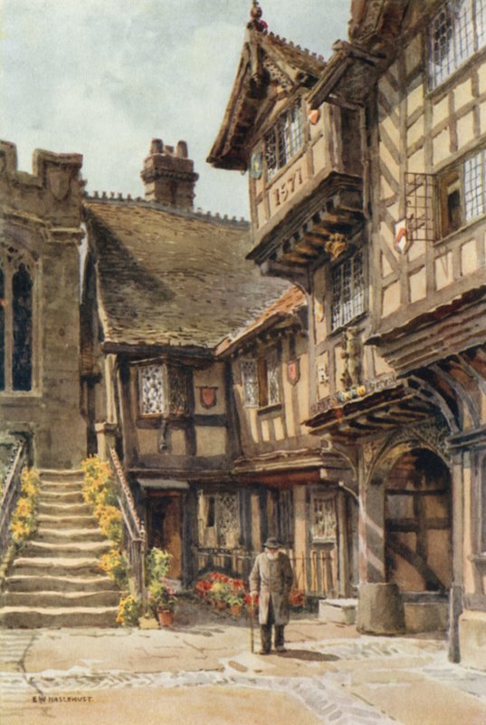 Leycester Hastanesi (renkli taş) by Ernest William Haslehust