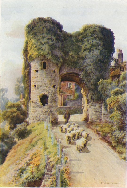 Strand Kapısı, Winchelsea (renkli taş) by Ernest William Haslehust