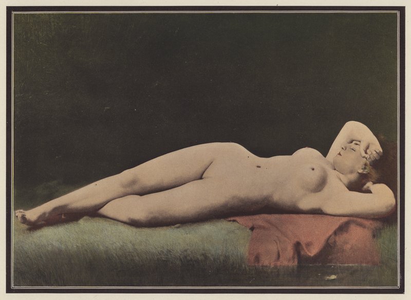 Uyuyan güzel (renkli lito) by Ernst Philippe Zacharie