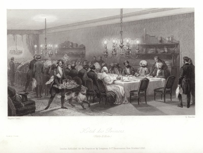 Hotel des Princes by Eugene Louis Lami