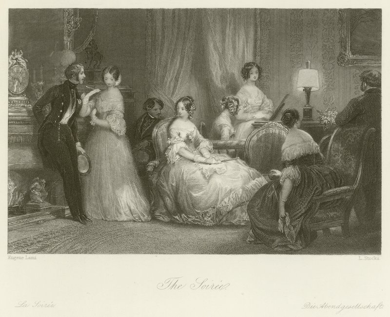 The Soiree  by Eugene Louis Lami