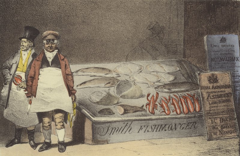 Bir balık tüccarı by Eugene Louis after Lami