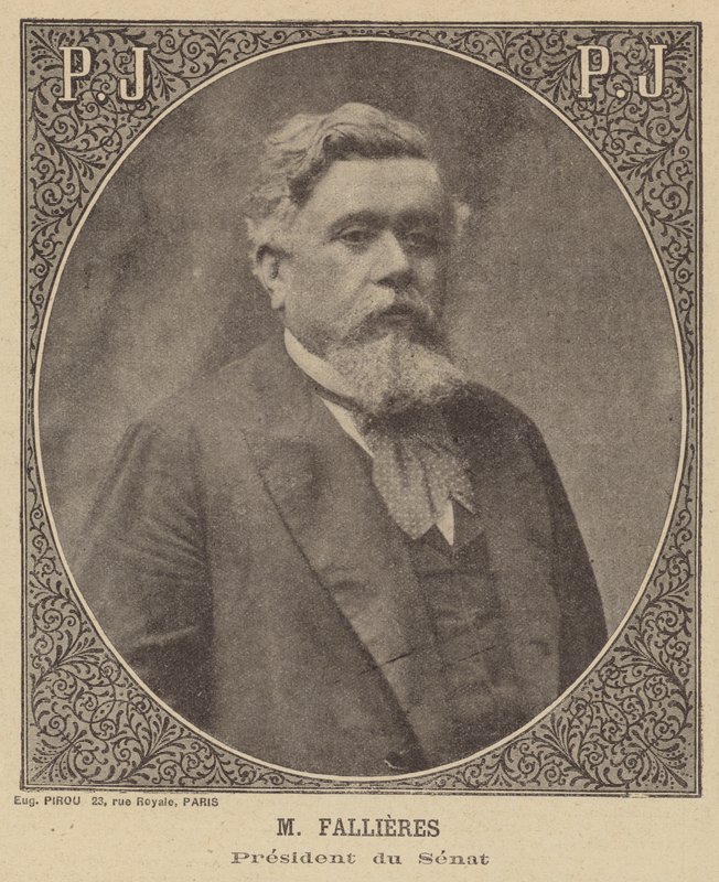 Fransız Senatosu Başkanı Armand Fallieres by Eugene Pirou