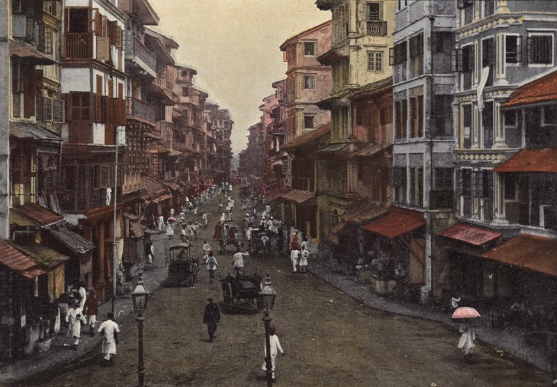 Bombay, Kalede Bir Sokak by European Photographer