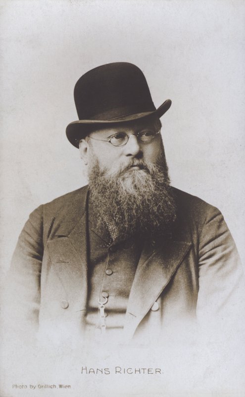 Hans Richter, Avusturya-Macar şef (s/b fotoğraf) by European Photographer